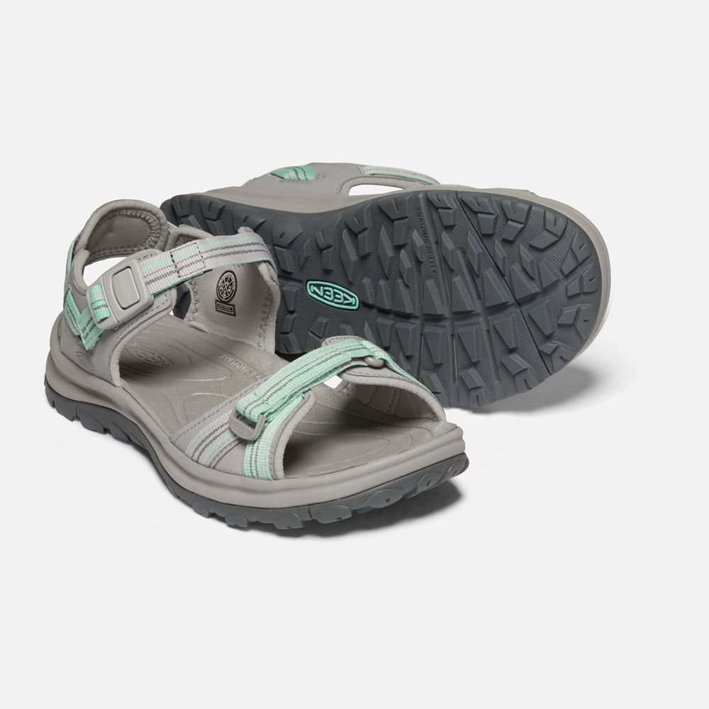 Keen Sandaal Dames Grijs/Groen - Terradora Ii Open Toe - 67345-ZGFP